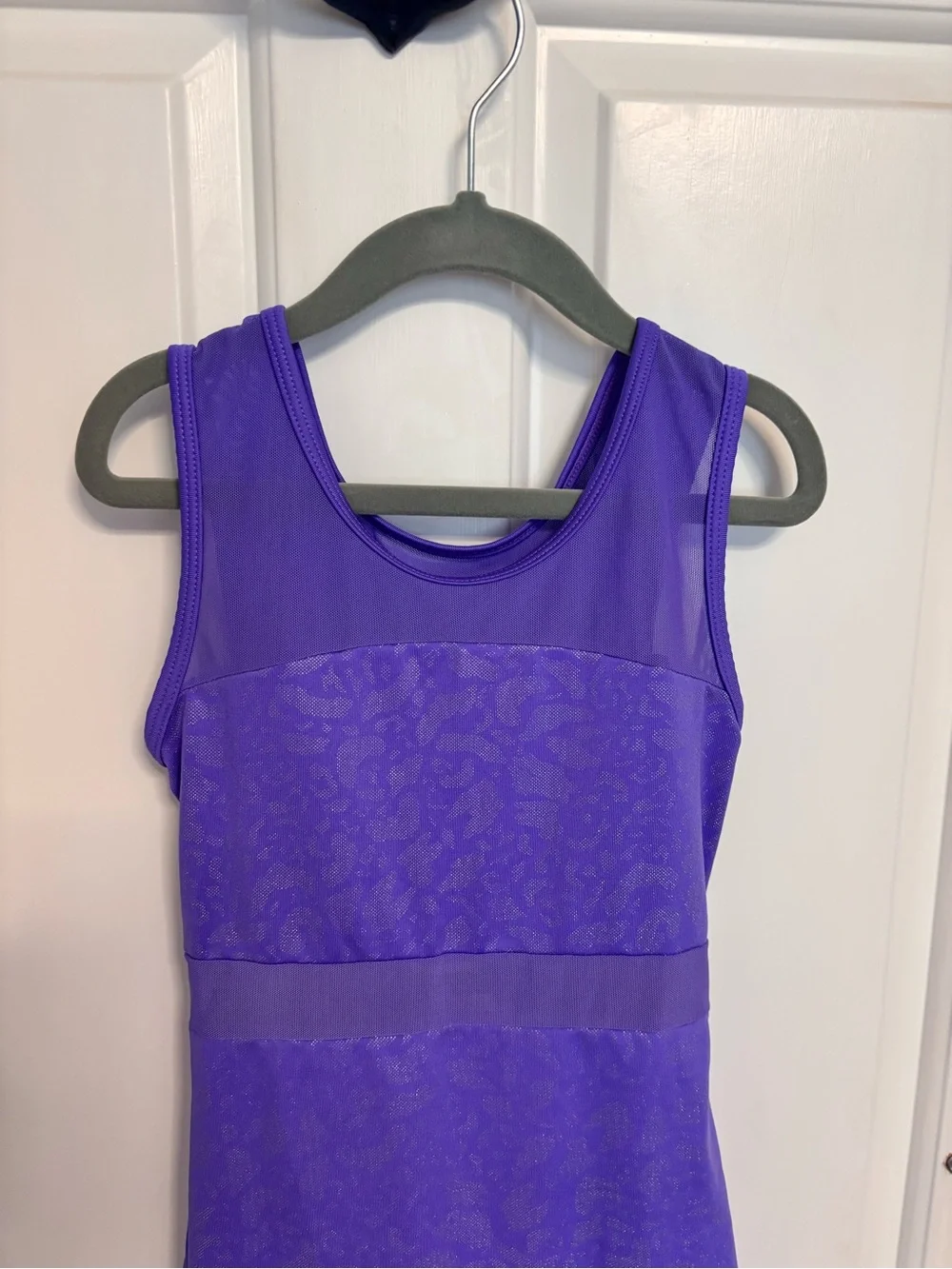Girls Purple Athletic Leotard Gymnastics Dance Outfit